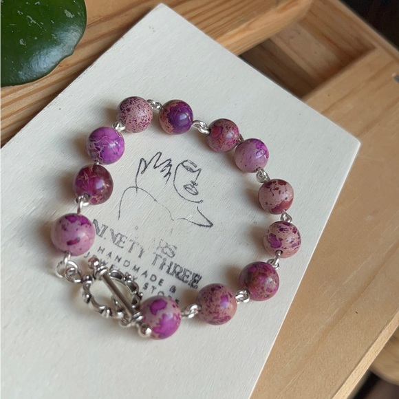 Jewelry - (Silver) PINK IMPERIAL JASPER
